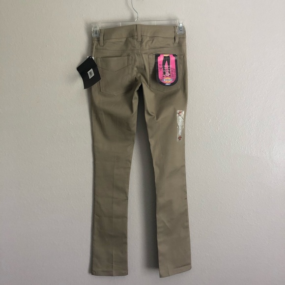 Dickies | 5 Pocket Classic Skinny HH164 Khaki Low Rise - Picture 6 of 8